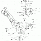 KLX110L Крепление двигателя