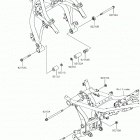 Ninja 650 (EX650KHFA) Крепление двигателя