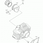 Z125 PRO Цилиндр(ы) /  поршень