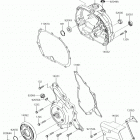 KLX110L Крышки двигателя