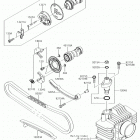 KLX110 Распредвал(ы)  /  натяжитель
