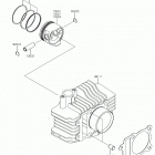KLX110 (KLX110CHF) Цилиндр(ы) /  поршень