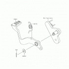 Z125 PRO Педаль тормоза
