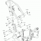 KLX250 Крепление двигателя