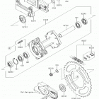 KX100 (KX100FHF) Задняя ступица колеса