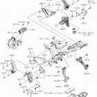 Ninja 650 (EX650KHFA) Рама ,крепежные детали