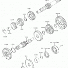 KLX110L Трансмиссия
