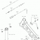KLX110 Тросы управления