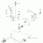 KLX110L Механизм переключения передач