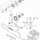 KLX110 (KLX110CHF) Распредвал(ы)  /  натяжитель