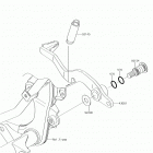 KLX140L Педаль тормоза