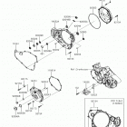 KX450F Крышки двигателя