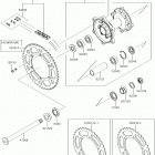 KX450F Задняя ступица колеса