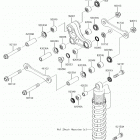 KX100 (KX100FHF) Задняя подвеска