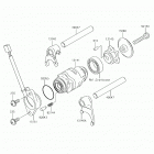 KLX110 (KLX110CHF) Шестерни   /  вилки переключения