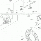 KX65 (KX65AHF) Передний тормоз