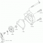 KLX250 Водяной насос