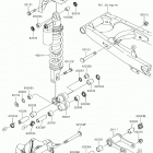 KLX140G (KLX140CHF) Подвеска  /  амортизатор