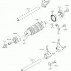 Ninja 650 (EX650KHFA) Шестерни   /  вилки переключения
