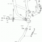 KLR650 Подножка