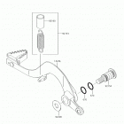 KX450F Педаль тормоза
