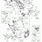 Ninja ZX-6R ABS Cowling lowers(1  /  2)(fgf  /  fgfa)