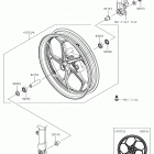 Ninja 300 (EX300AHF) Переднее колесо