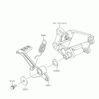 Ninja 300 ABS (EX300BHFB) Педаль тормоза