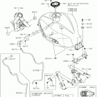 Ninja 300 (EX300AHF) Топливный бак