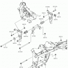 Ninja 300 (EX300AHF) Крепление двигателя