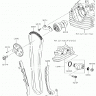 KLX150BF (KLX150FHFB) Распредвал(ы)  /  натяжитель