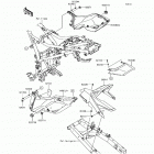Versys-X 300 ABS (KLE300-CHF) Боковые крышки  /  крышка цепи