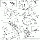 Ninja 300 (EX300AHF) Обтекатель нижний