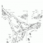 Ninja 300 ABS (EX300BHFB) Рама ,крепежные детали