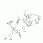 Ninja 300 (EX300AHF) Педаль тормоза