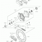 KLX230R Задняя ступица колеса