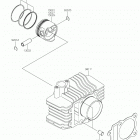 KLX110 Цилиндр(ы) /  поршень