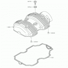 W800 CAFE Крышка головки цилиндров