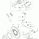 W800 CAFE Задний тормоз