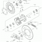 KLX140G Задняя ступица колеса