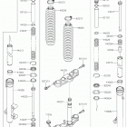 KLX140 Передняя вилка
