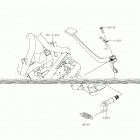 W800 Педаль тормоза