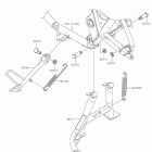 W800 Подножка