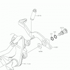 KLX140L Педаль тормоза