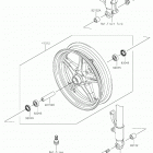 Z125 PRO Переднее колесо
