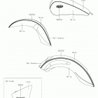 VULCAN 900 CLASSIC Decals(white  /  blue)(blf)