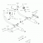 W800 CAFE Глушитель