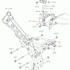 KLX110L Крепление двигателя