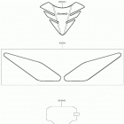 NINJA 650 ABS Accessory(tank pads and meter film)