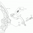 KX250 Педаль тормоза